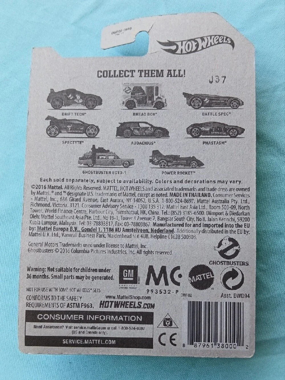 Hot Wheels Set Of 8 Ghostbusters Die-Cast Car Set NEW